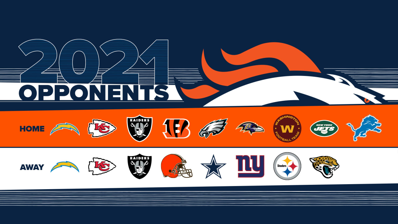 Denver Broncos 2020 NFL preseason and regular season schedule