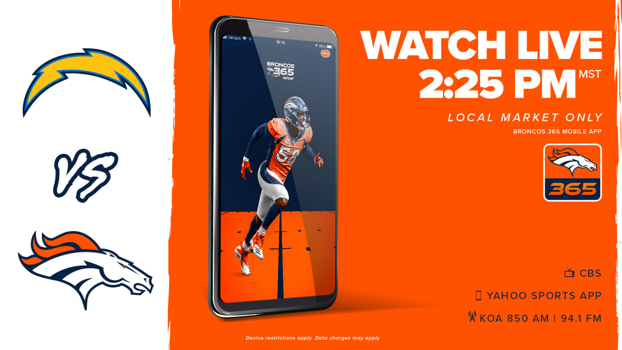 Denver Broncos vs Los Angeles Chargers: Score updates, time, TV channel,  how to watch live stream online 