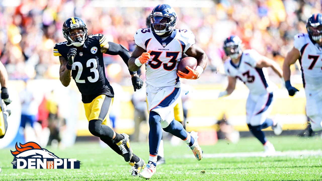 WATCH: Broncos RB Javonte Williams rushes for 49 yards vs. Steelers