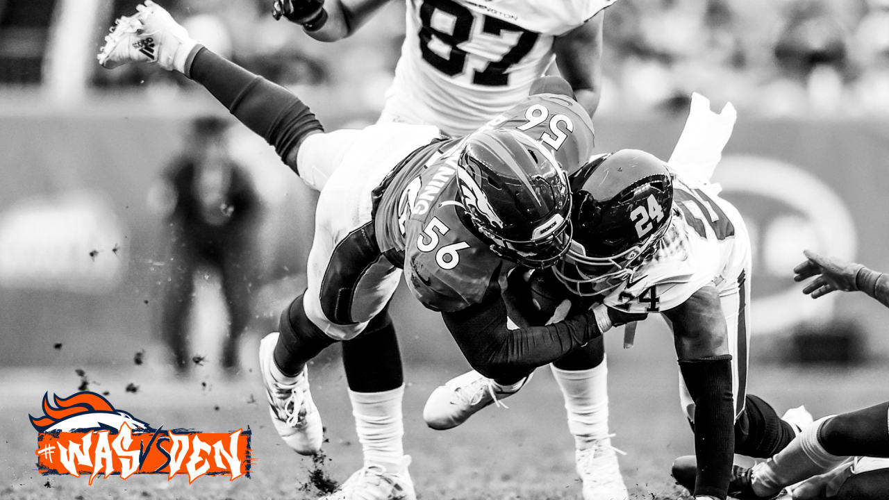 Denver Broncos outside linebacker Stephen Weatherly (91) looks on