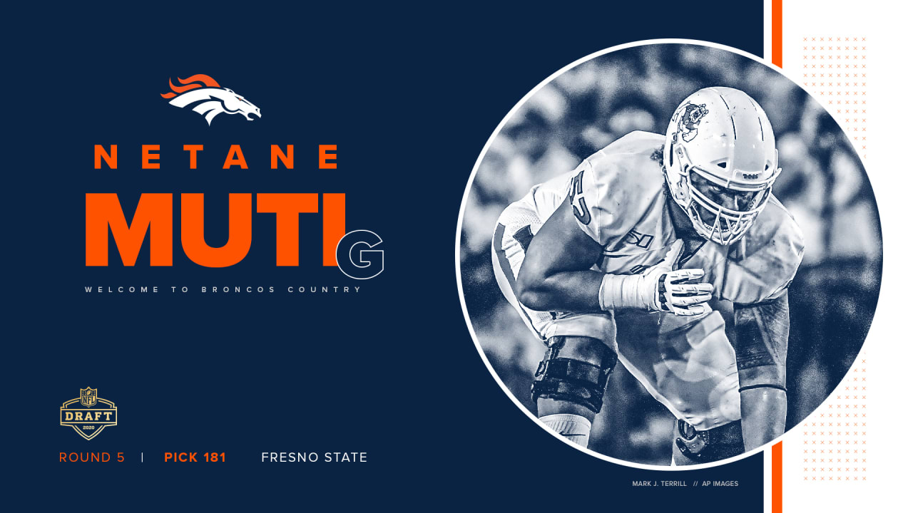 Broncos select G Netane Muti with 181st-overall pick