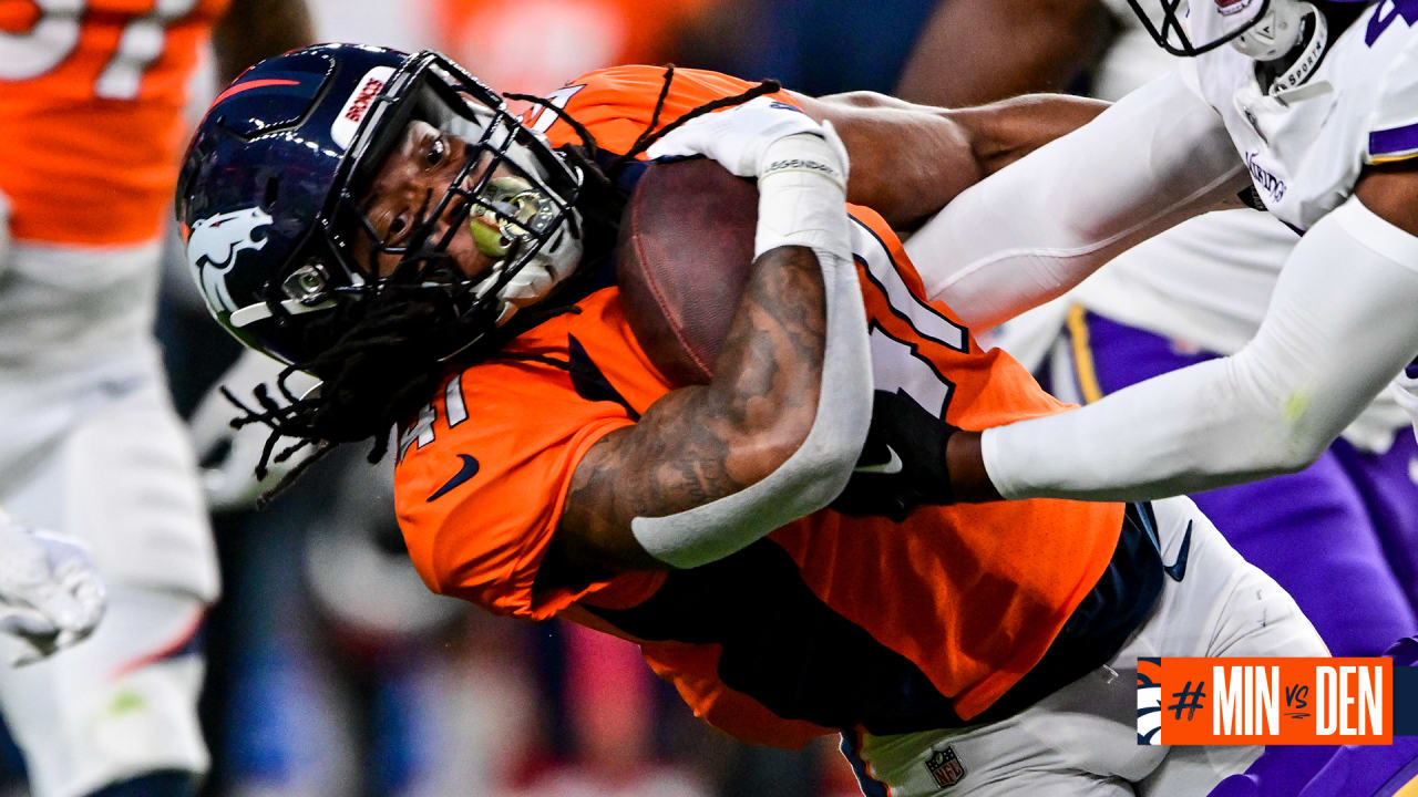 Denver Broncos running back JaQuan Hardy (41) plays against the Minnesota  Vikings during a NFL football game Saturday, Aug 27, 2022, in Denver. (AP  Photo/Bart Young Stock Photo - Alamy