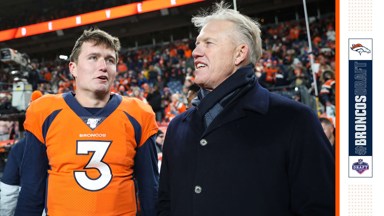 John Elway (7) signals a score – Denver Broncos History