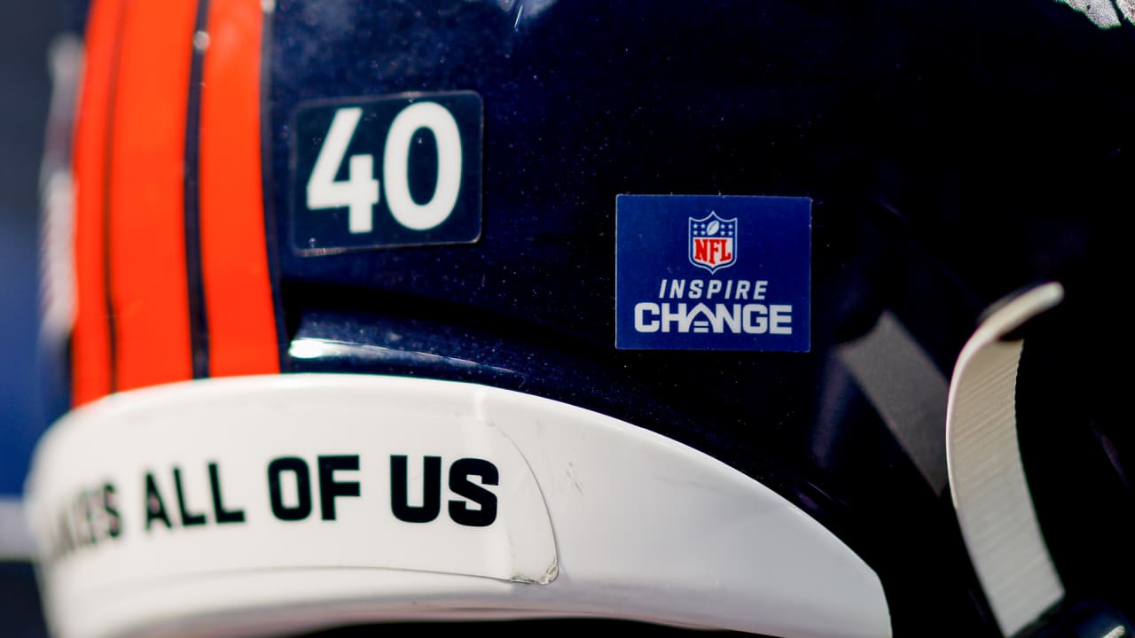 NFL brings back social justice helmet decals, end zone stencils