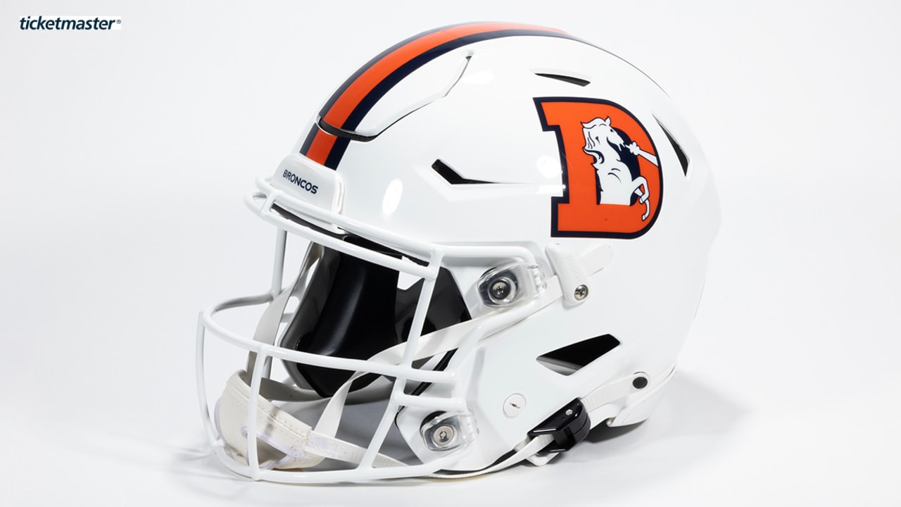Broncos to wear 'Snowcapped' alternate helmet vs. Jets, Patriots