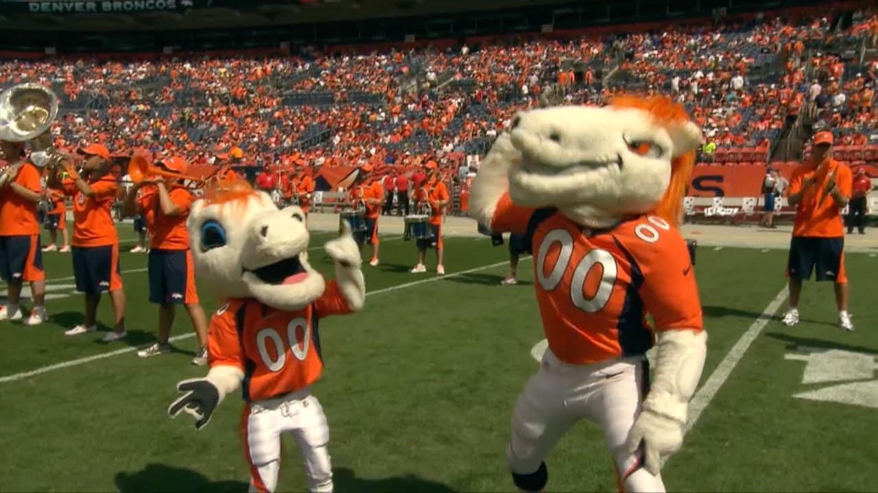 Super Bowl 2014 Video: Denver Broncos mascot Miles and Seattle