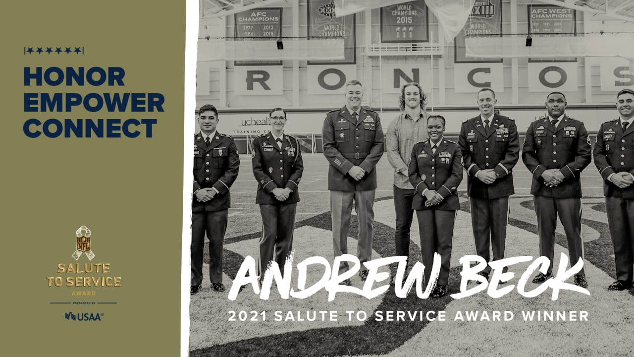 Andrew Beck named Salute to Service Award winner, presented by USAA