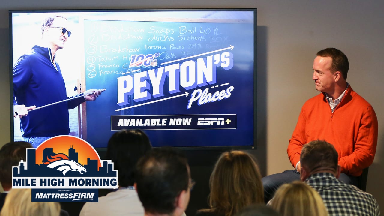 Mile High Morning: Peyton Manning shares a glimpse into his game