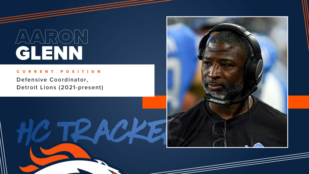 Broncos complete interview with Lions DC Aaron Glenn for head-coaching vacancy
