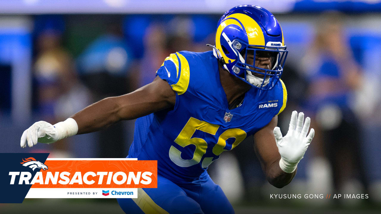 broncos sign lb micah kiser off rams practice squad promote rb damarea crockett to active roster