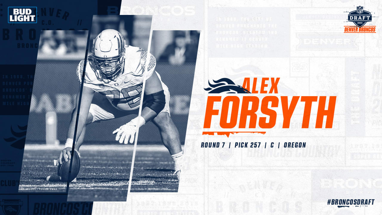 Broncos select C Alex Forsyth with 257th-overall pick in 2023 NFL Draft