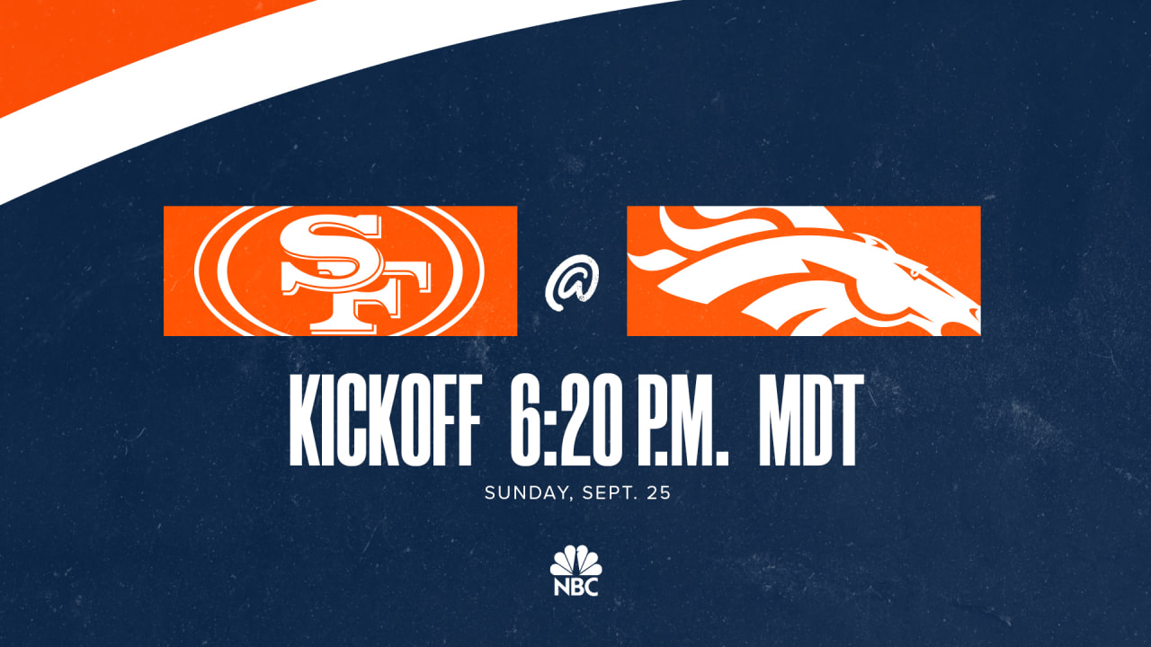 2022 Week 3: Broncos vs. 49ers  How to stream, watch on TV and