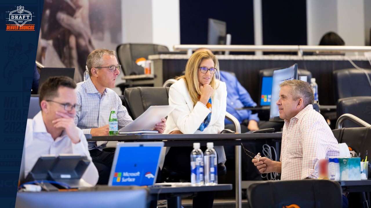 Photos Inside the Broncos' war room during the 2023 NFL Draft