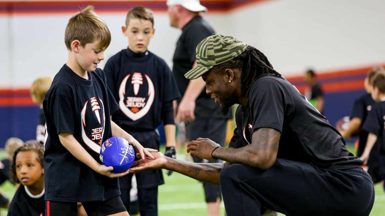 Denver Broncos wide receiver Jerry Jeudy hosts youth football camp