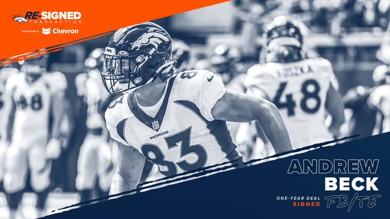 Broncos sign FB/TE Andrew Beck to one-year contract