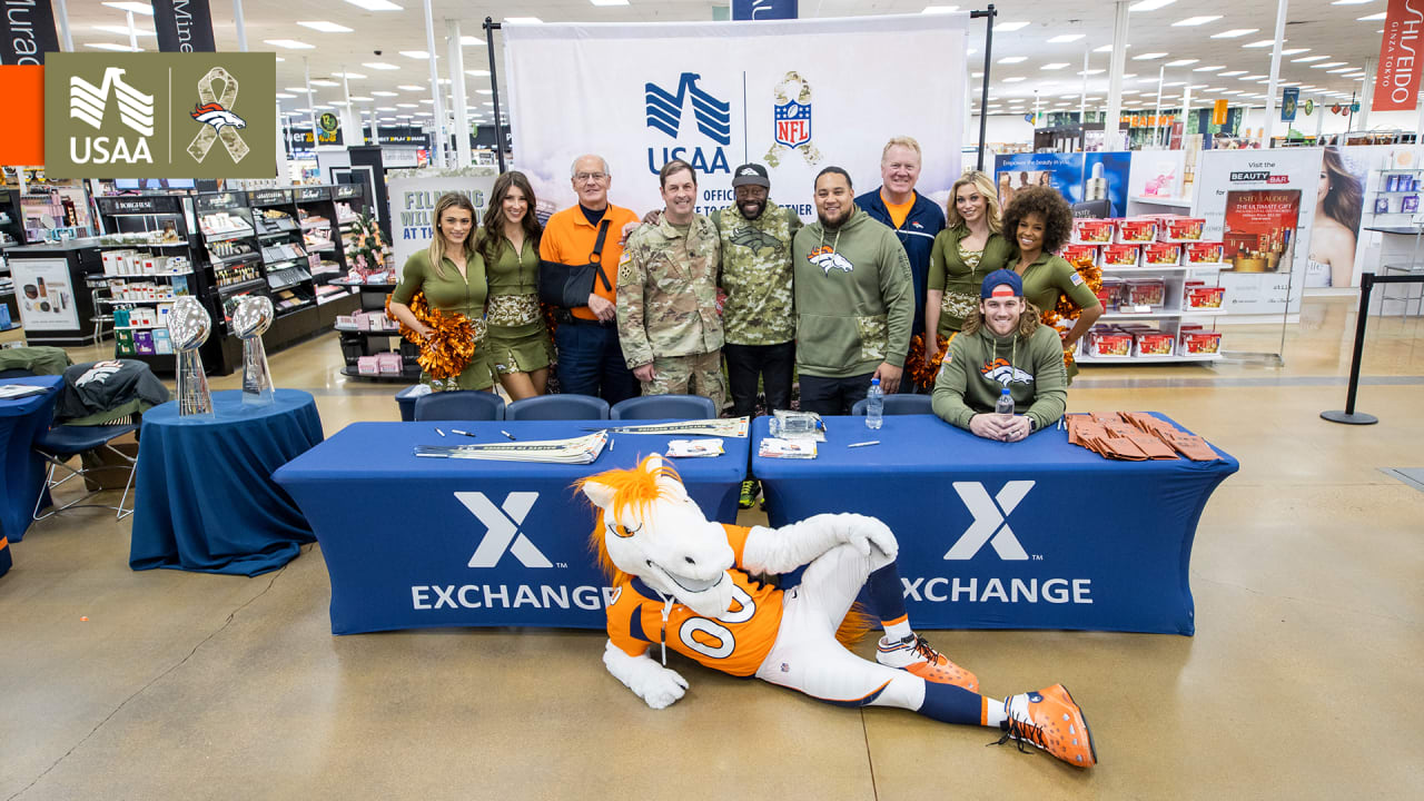 Broncos visit Fort Carson on 2022 Salute to Service Caravan