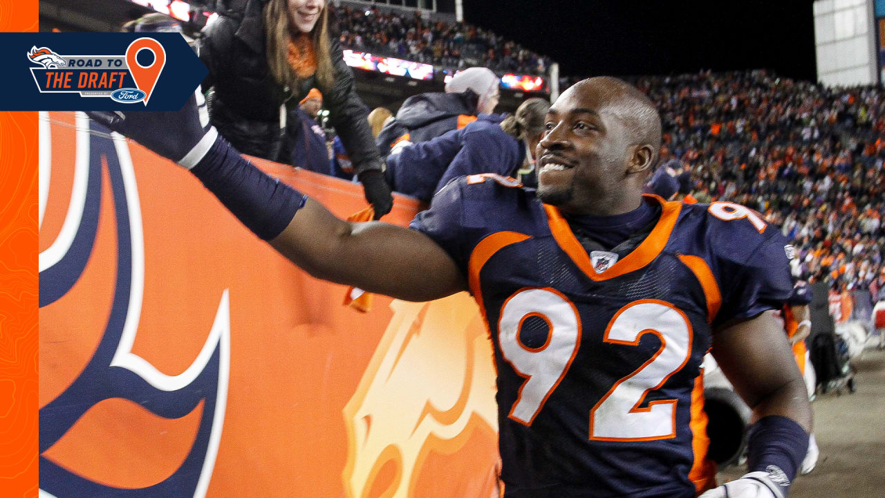 Former Broncos All-Pro Elvis Dumervil to announce third-round pick for  Denver