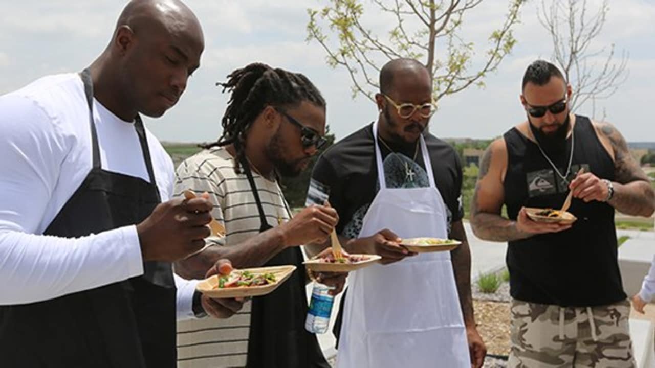 Delicious demo sets table for Taste of the Broncos