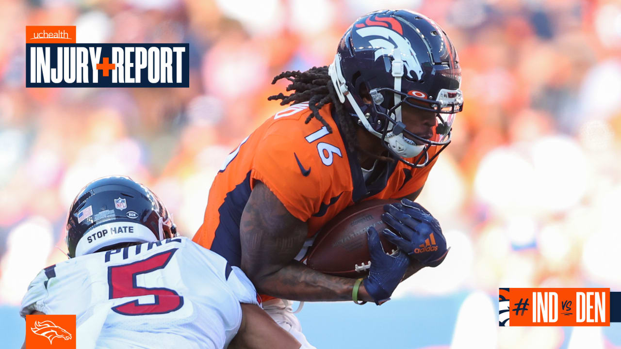 Injury Report: Broncos rule four players out list three as questionable for matchup with Colts – DenverBroncos.com