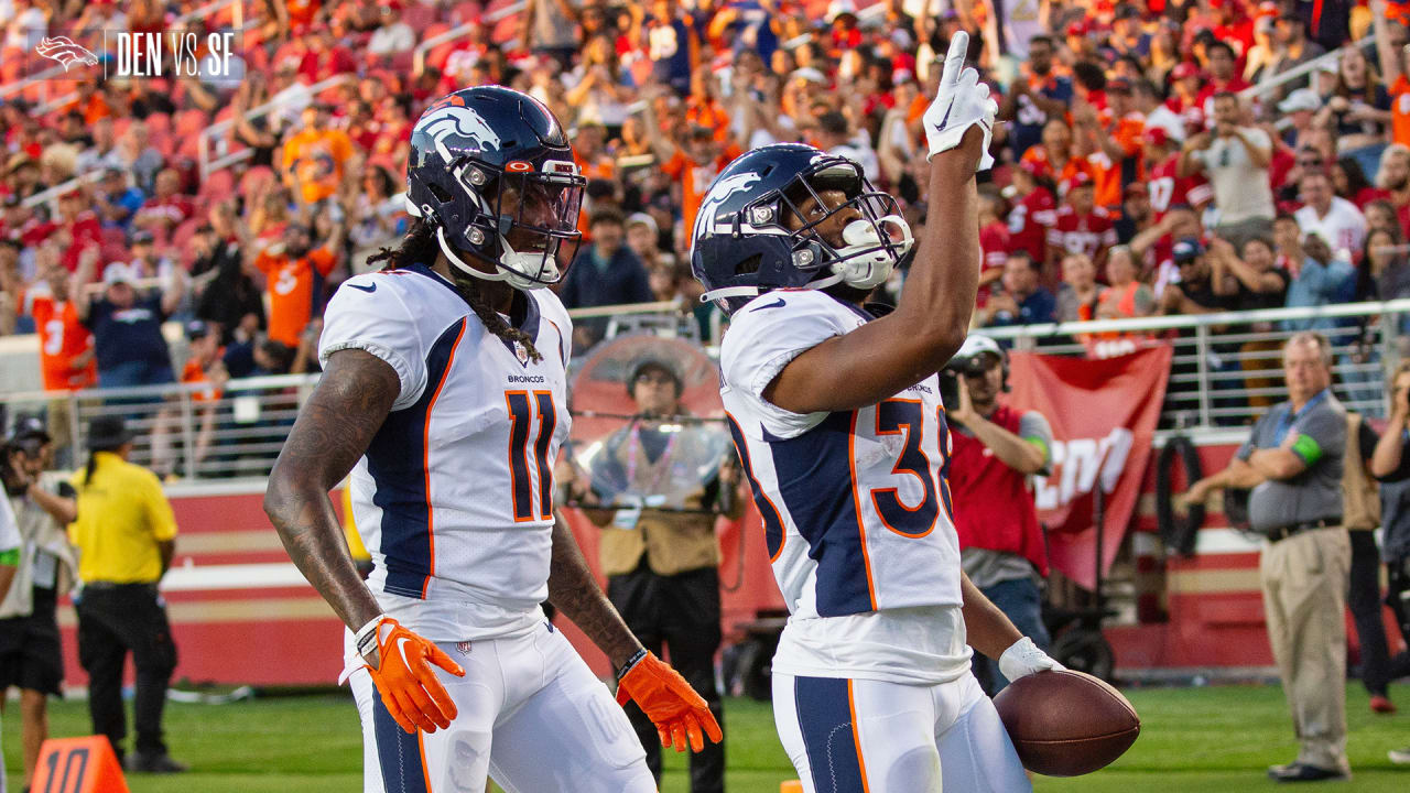 WATCH: Broncos RB Jaleel McLaughlin scores TD vs. 49ers