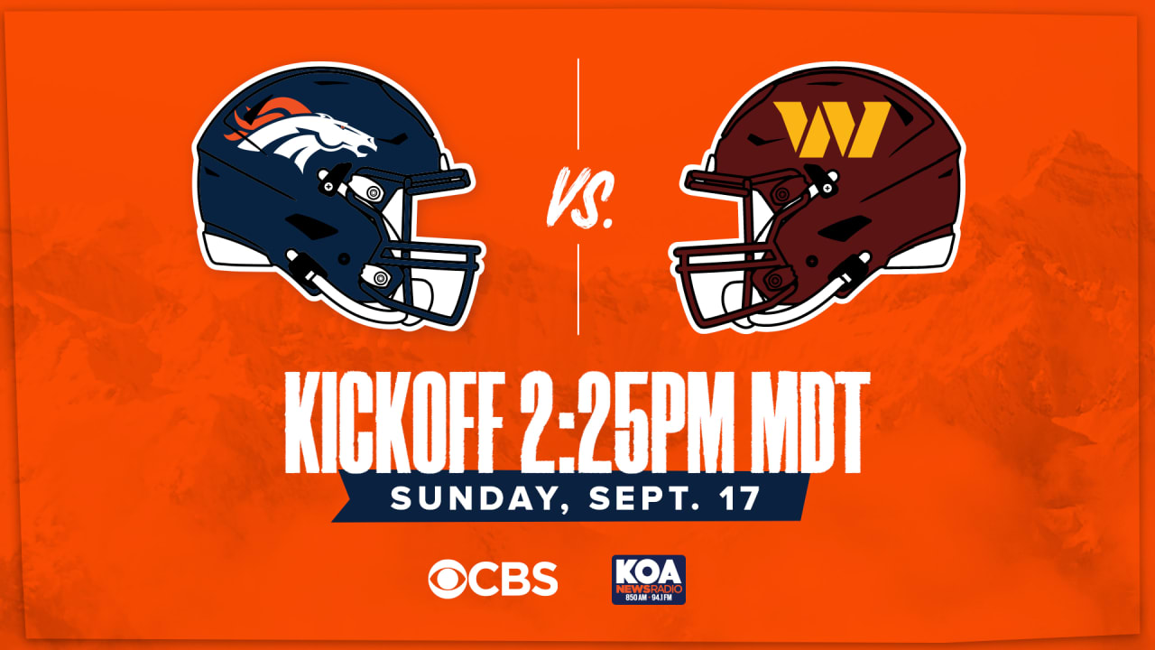 Denver Broncos vs. Washington Commanders: How to watch, listen and live  stream