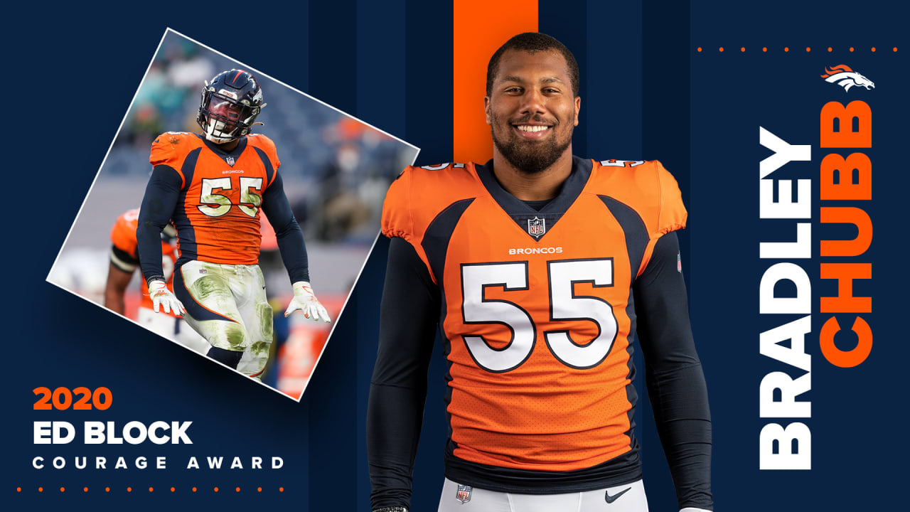 Bradley Chubb named Broncos' 2020 Ed Block Courage Award recipient