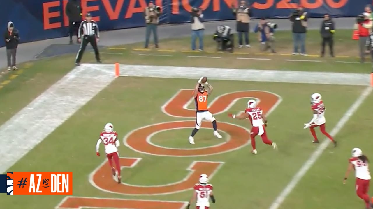 Denver Broncos tight end Eric Tomlinson's first TD catch since