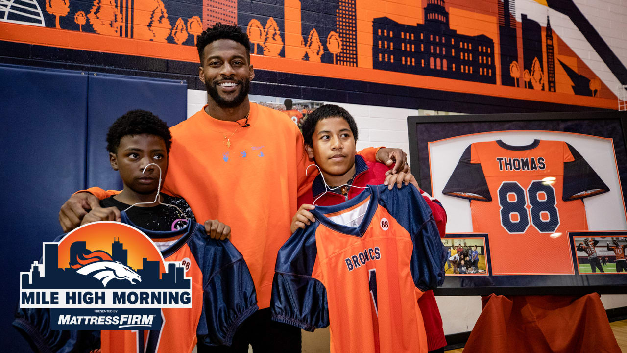 Emmanuel Sanders honors former Broncos teammate Demaryius Thomas with jersey  donation to Boys & Girls Club