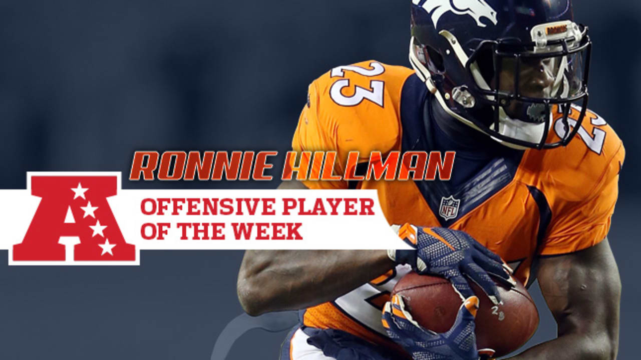 Ronnie Hillman earns AFC offensive player of the week - NBC Sports