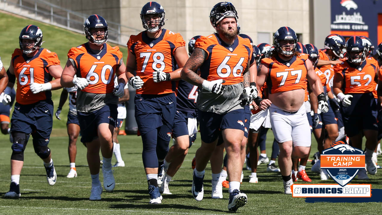 Some Broncos Linemen Appear At Training Camp With Unusual Extra Padding On  Outside Of Helmets - CBS Colorado