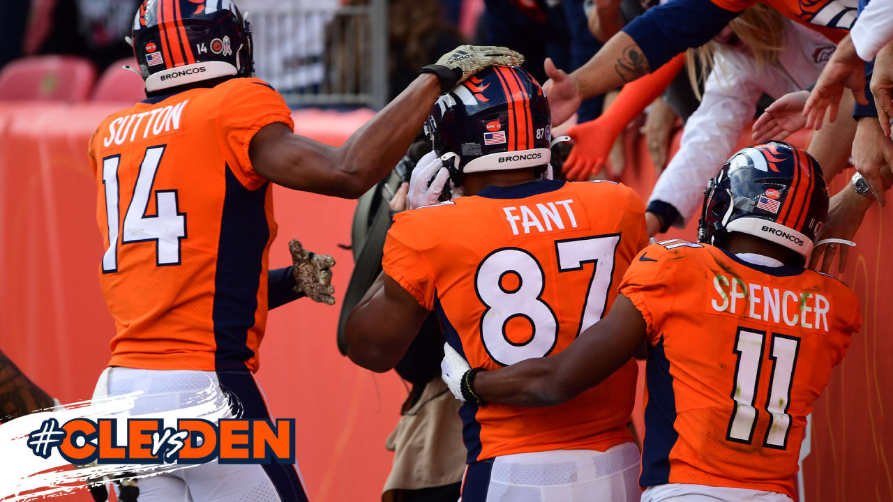 CLEvsDEN Noah Fant shows off speed on 75yard TD