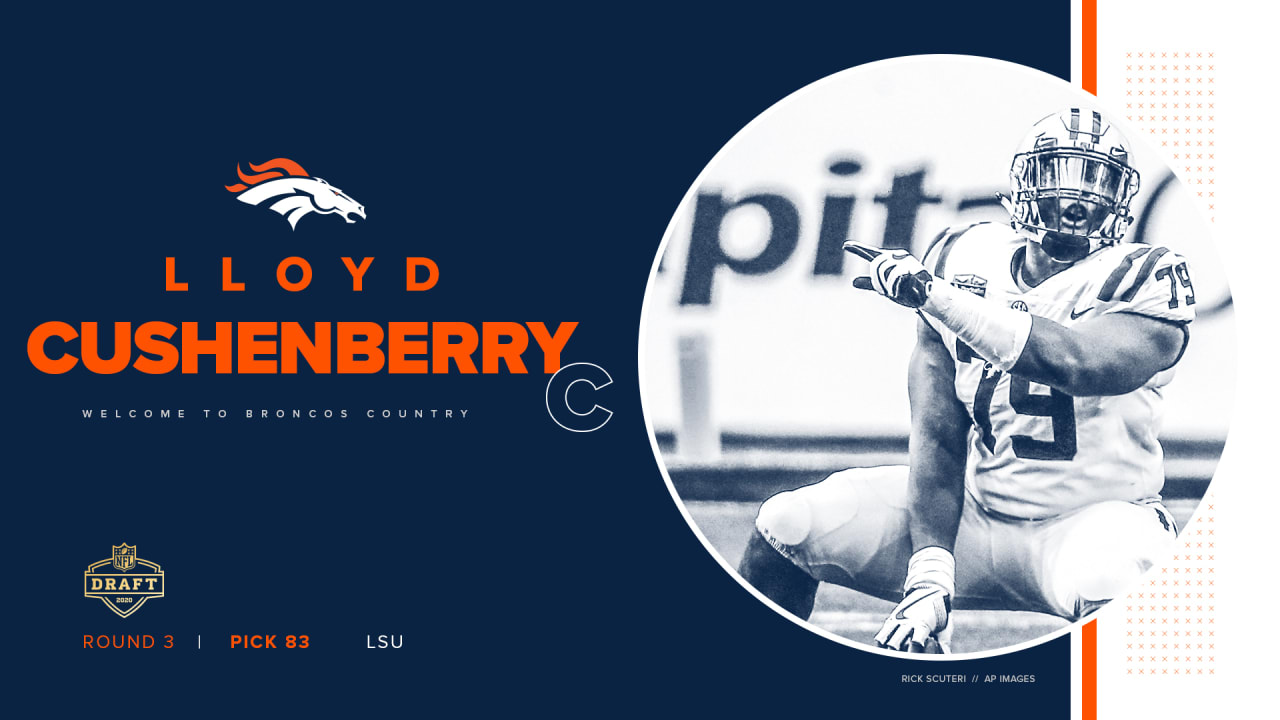 Broncos select C Lloyd Cushenberry III with 83rd-overall pick