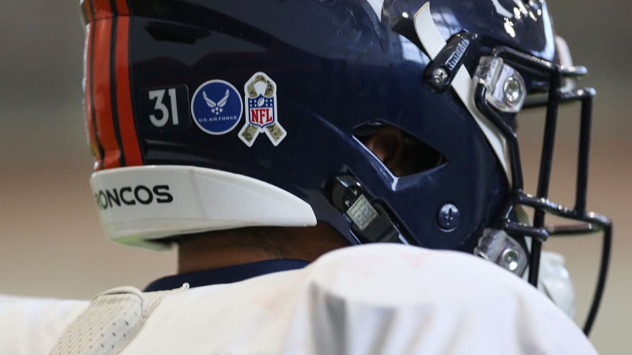 nfl salute to service helmet stickers