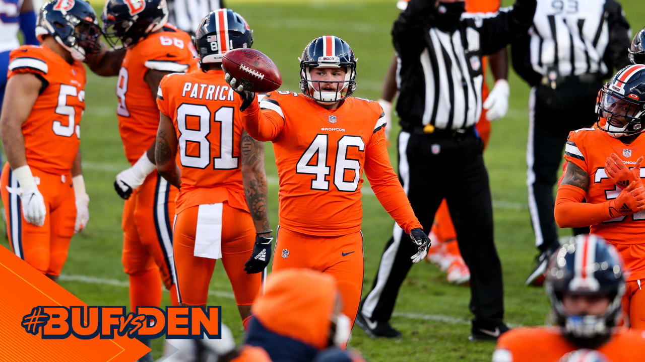 Denver Broncos long snapper Jacob Bobenmoyer walks off the field