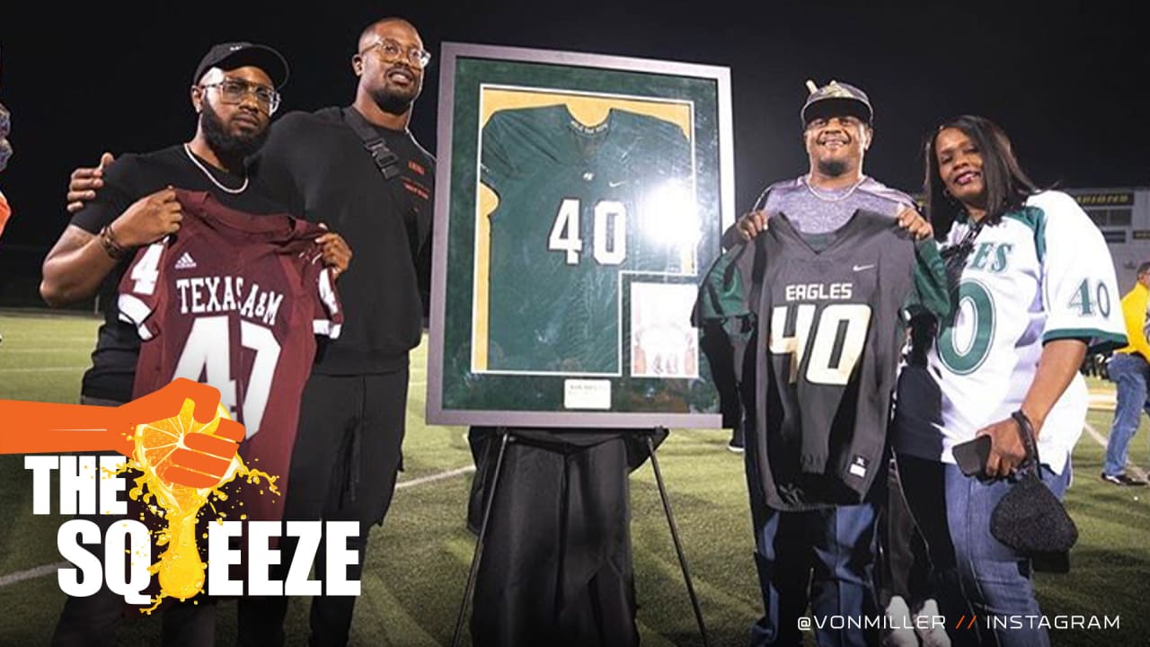 The Squeeze: Von Miller's jersey retired by high school alma mater