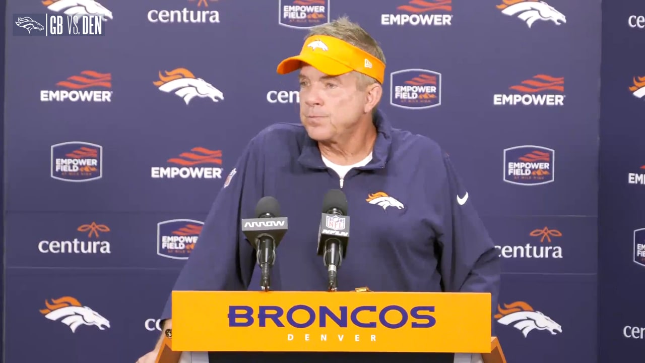 HC Sean Payton on the Broncos' victory over Green Bay 'This was a good