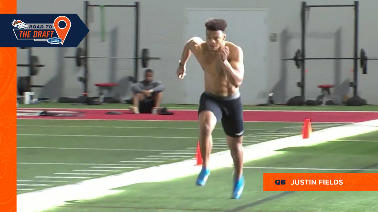 Justin Fields  Elite 11 Pro Day Workout 