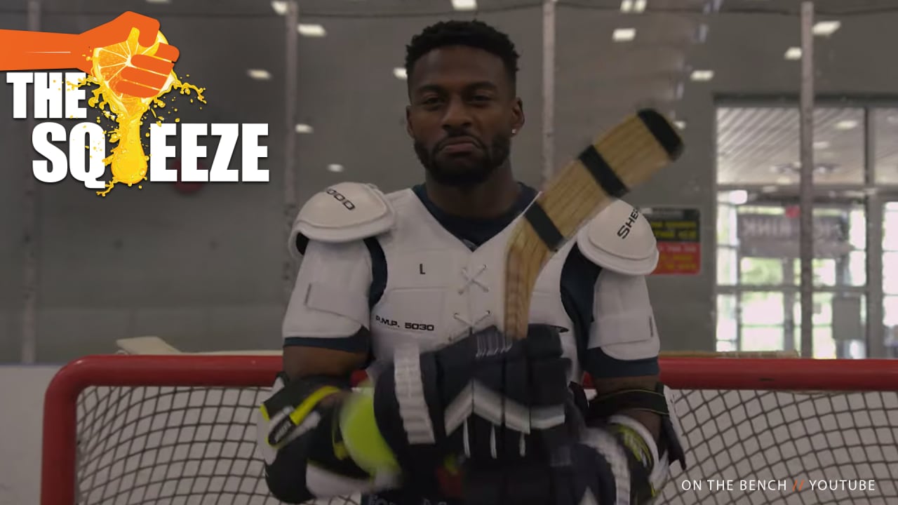The Squeeze Emmanuel Sanders Shows Off His Hockey Skills