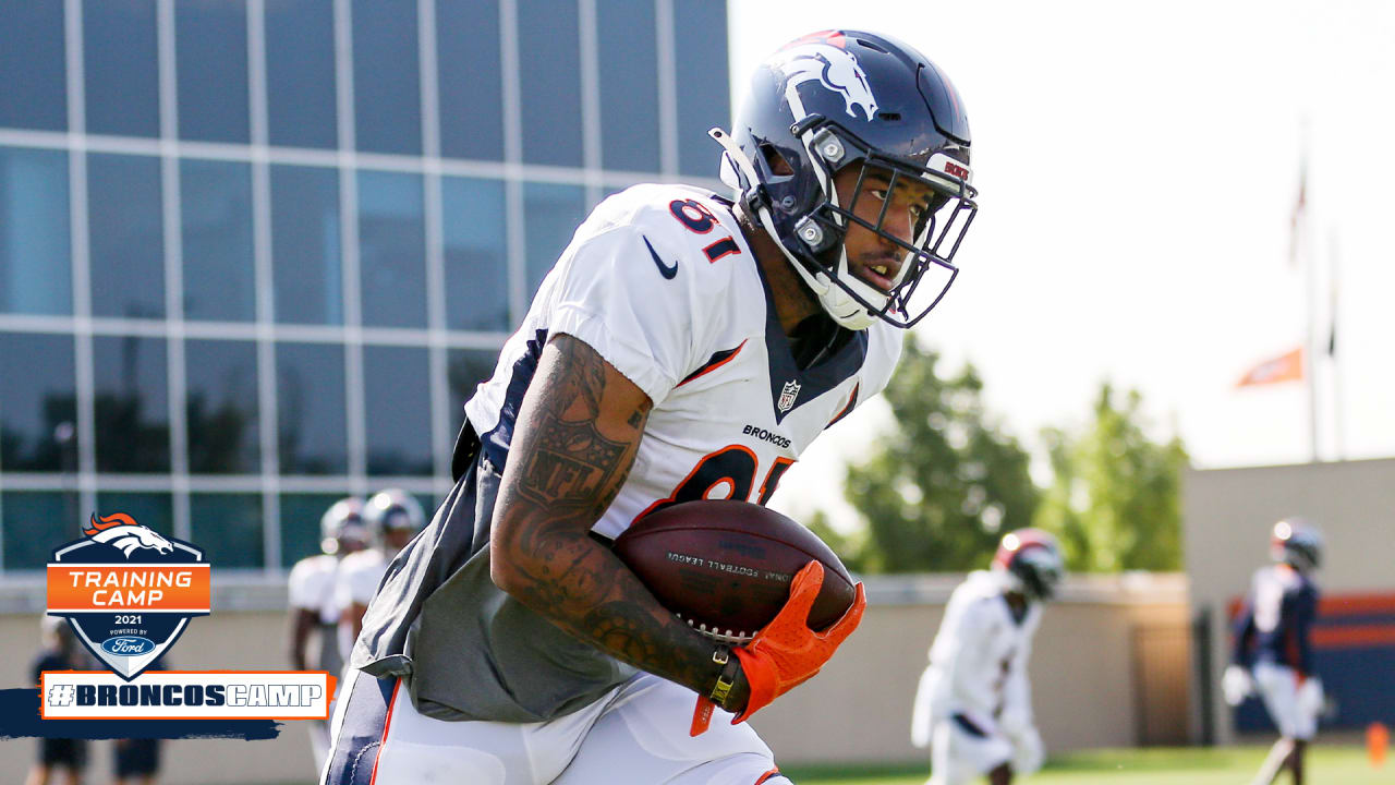 Tim Patrick held out of practice with groin injury, McTelvin Agim could be sidelined for Minnesota trip