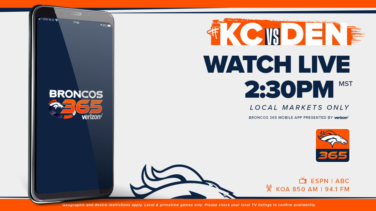 Denver Broncos vs Kansas City Chiefs live stream 2021 for Week 18 - Mile  High Report