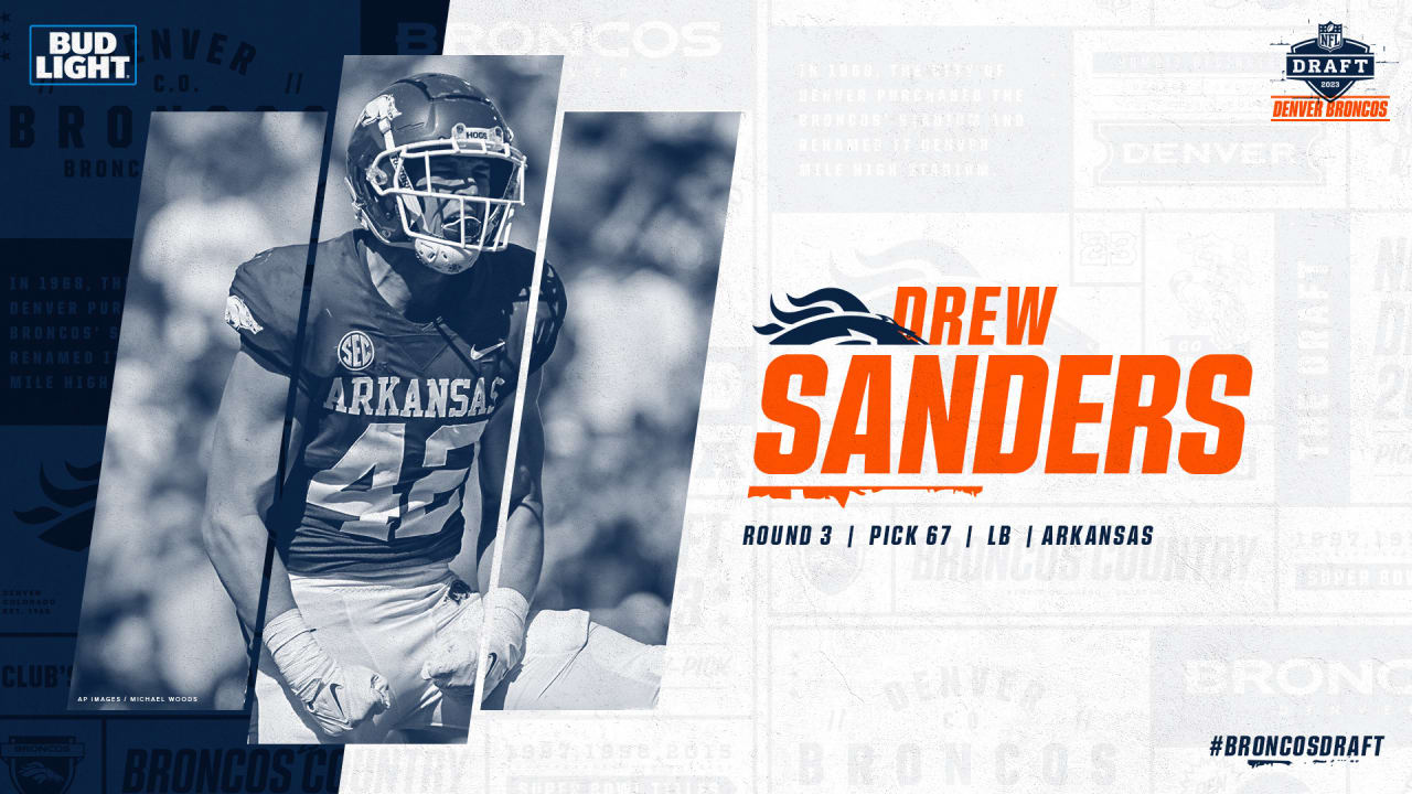 Broncos draft LB Drew Sanders with 67th-overall pick