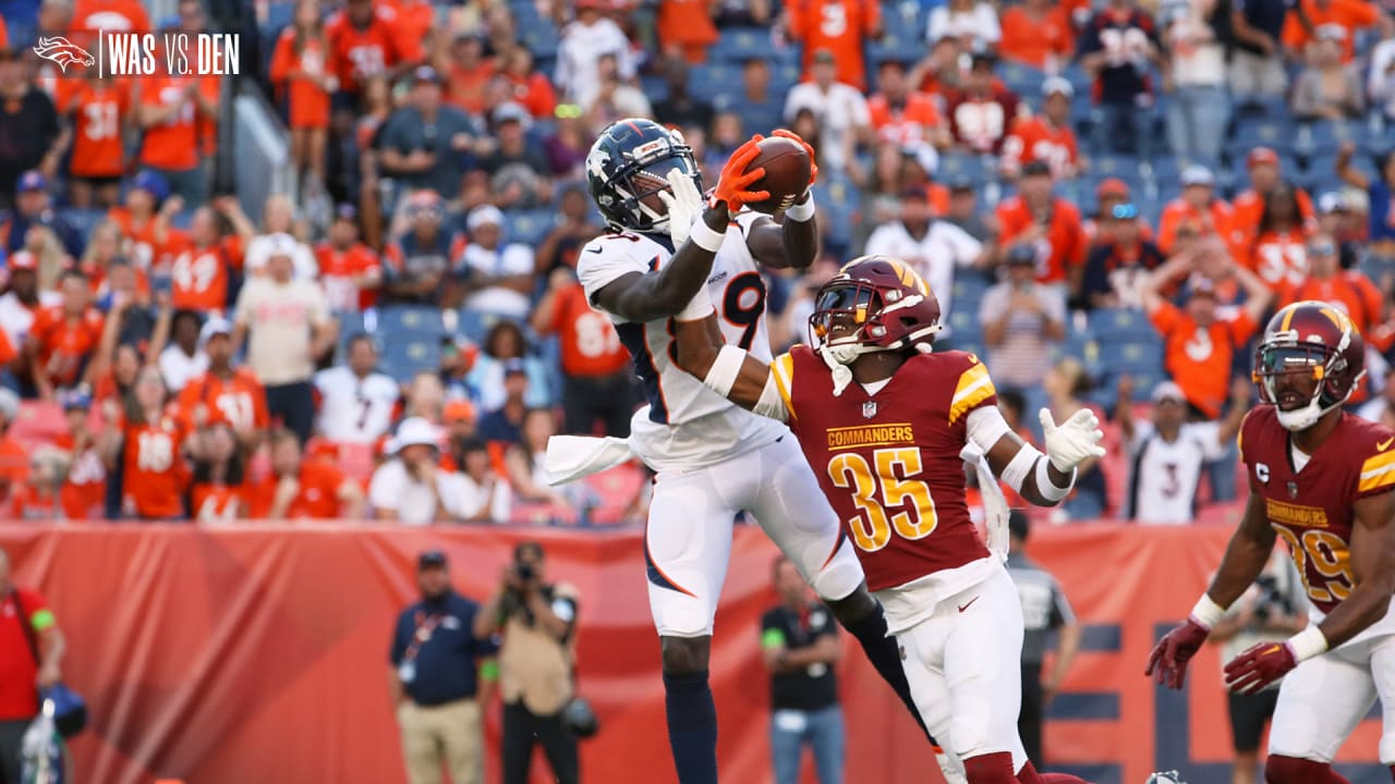 WR Brandon Johnson hauls in QB Russell Wilson's 50yard Hail Mary