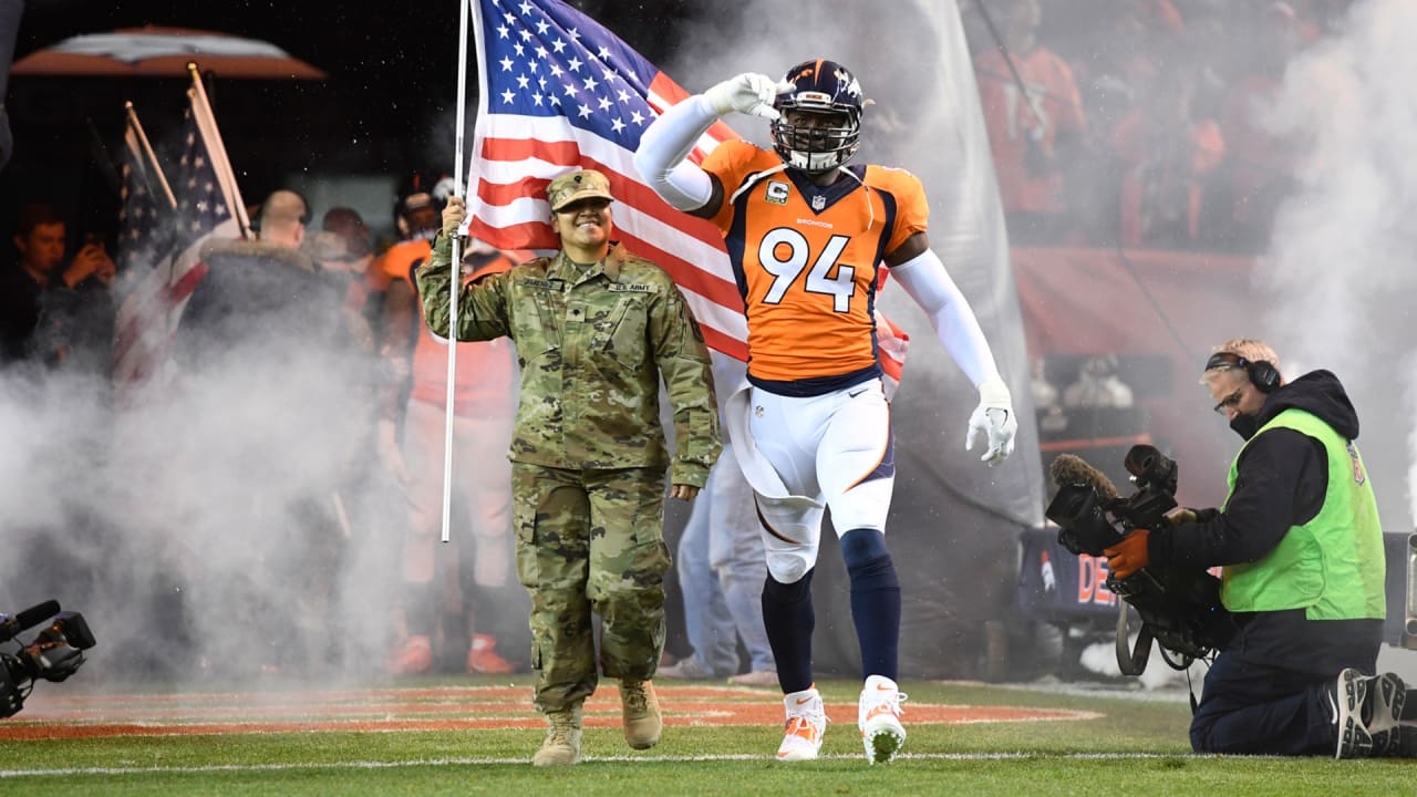Through the years Salute to Service at Broncos games