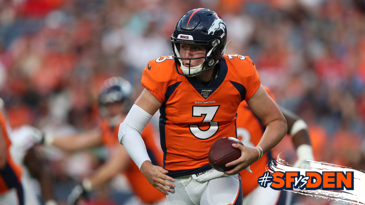 QB Drew Lock questionable to return after suffering hand injury in #SFvsDEN