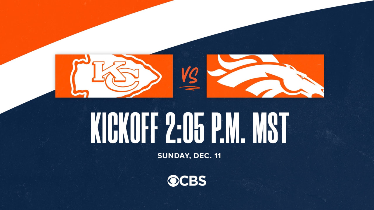 Broncos vs. Chiefs: Start time, where to watch Sunday night