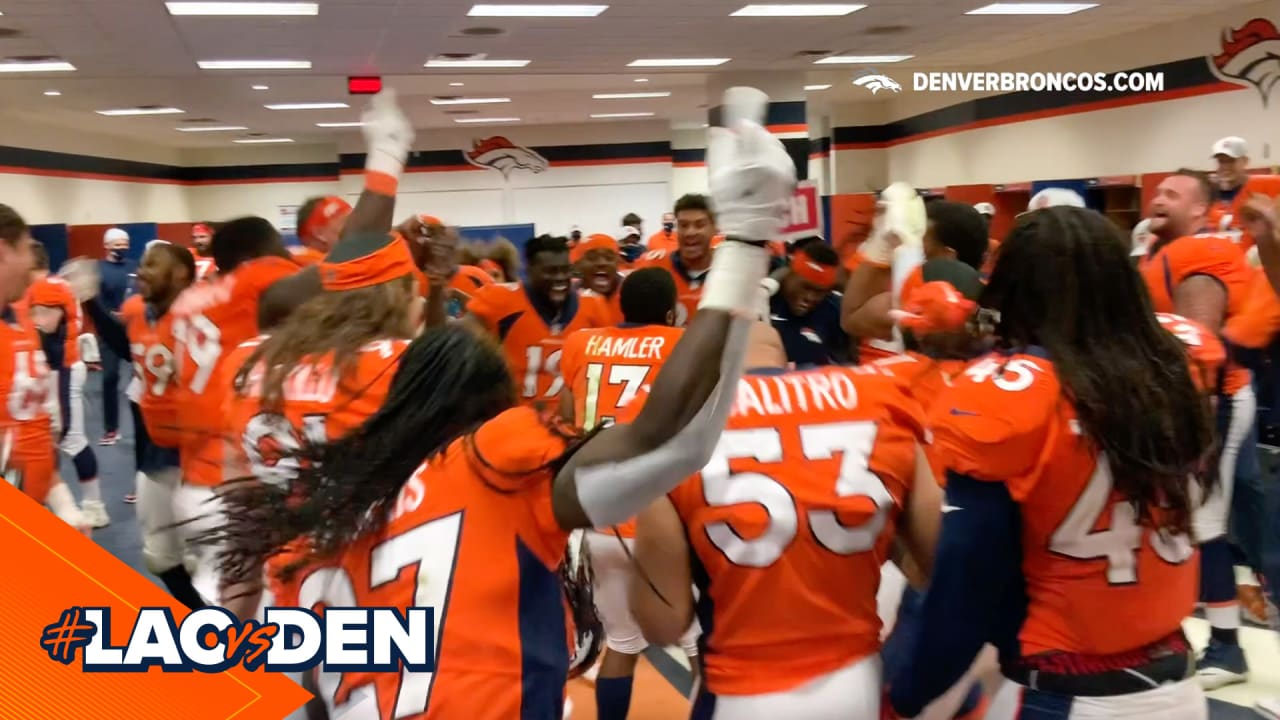 Victory Speech: Inside the locker room after #DETvsDEN