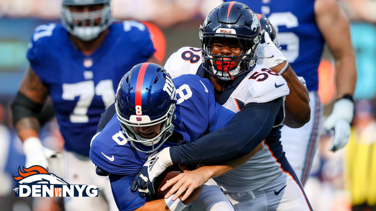 DENvsNYG Von Miller downs Daniel Jones for first sack since 2019