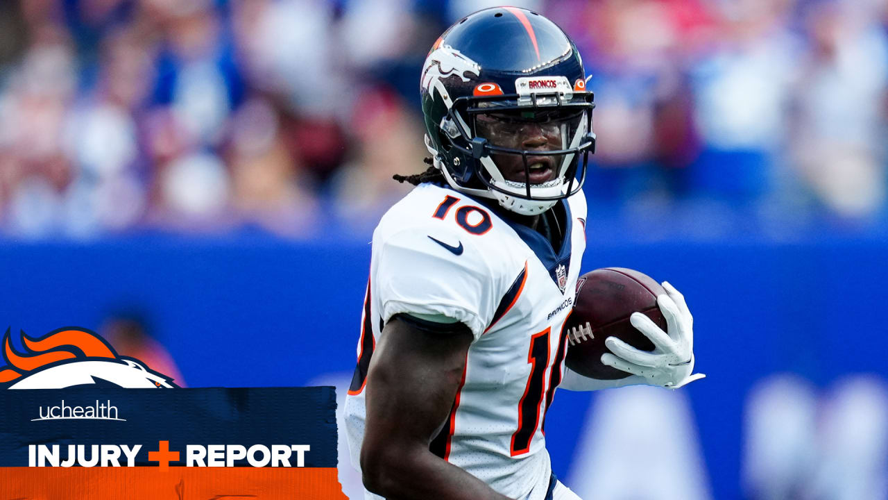 Injury Report: WR Jerry Jeudy a limited participant in Broncos' Wednesday  practice ahead of Week 1