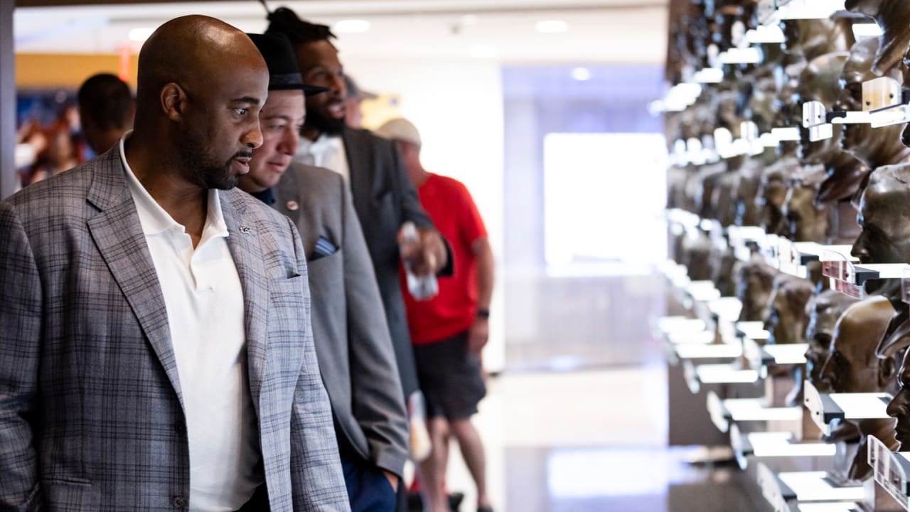 From a football standpoint, this is the greatest place on earth': President  Damani Leech and former Broncos tour the Pro Football Hall of Fame