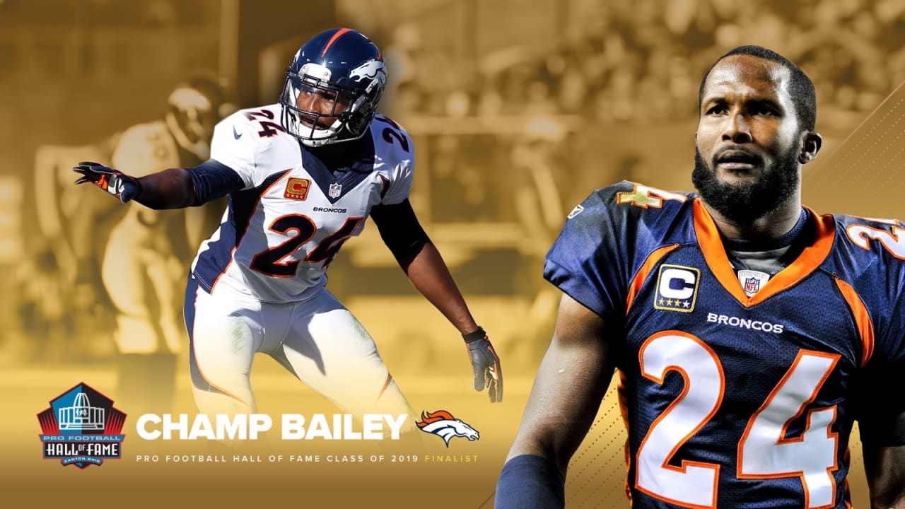 Champ Bailey headlines Modern-Era finalists with Broncos ties for Pro  Football Hall of Fame's Class of 2019